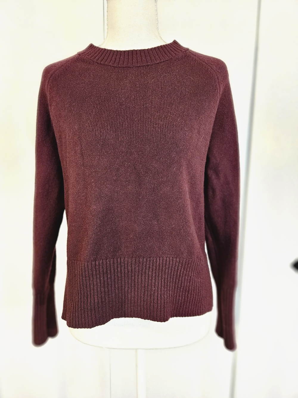Banana Republic Women's Crewneck Sweater in Deep Wine